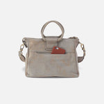 Sheila Medium Satchel in Nubuck Leather - Golden Granite