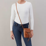 Fern Crossbody in Polished Leather - Truffle