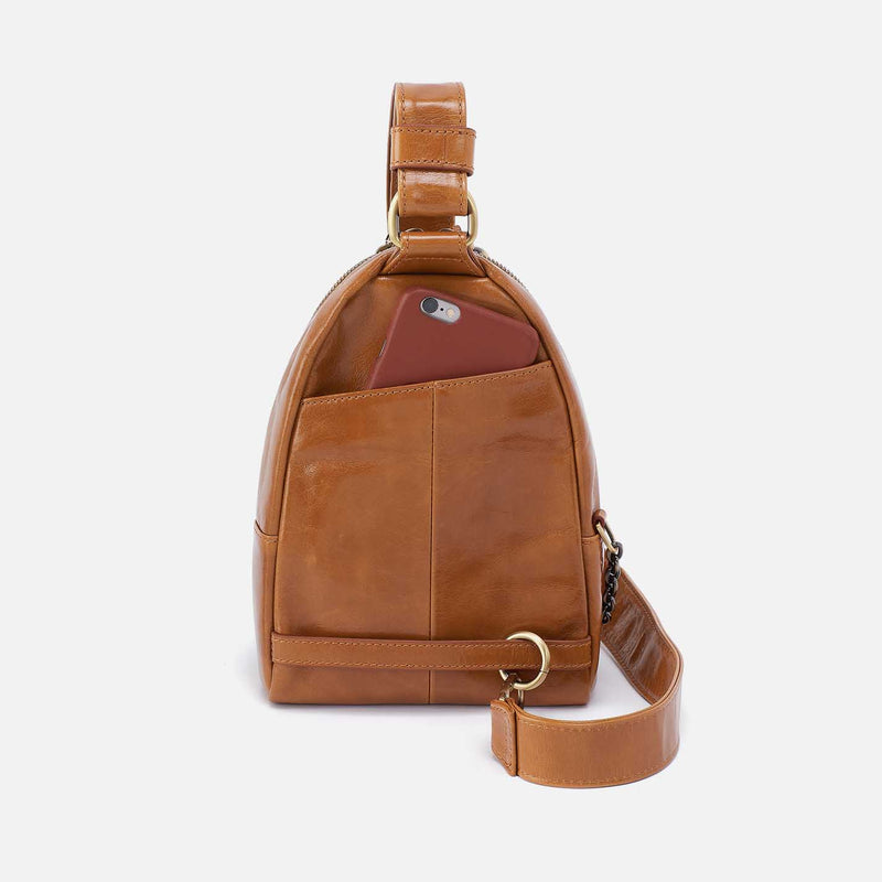 Fern Sling in Polished Leather - Truffle