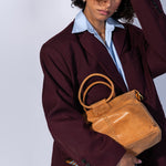 Sheila Medium Satchel In Buffed Leather