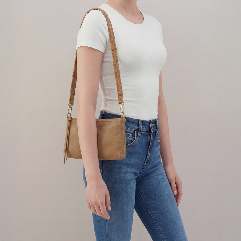 Darcy Crossbody In Buffed Leather - Whiskey