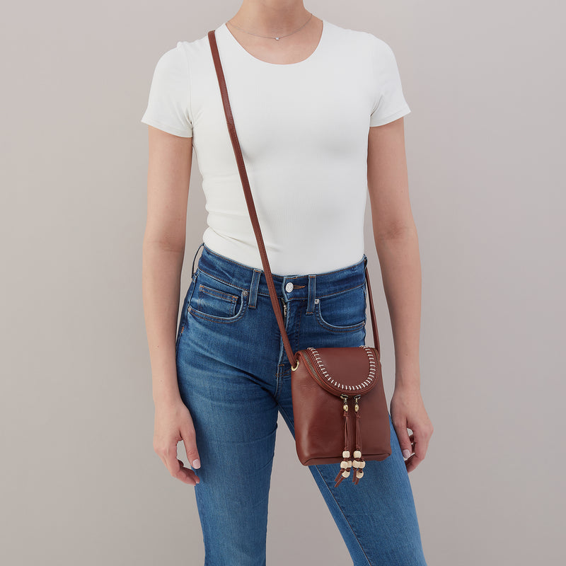 Fern Crossbody In Cloud Leather - Cocoa Bean