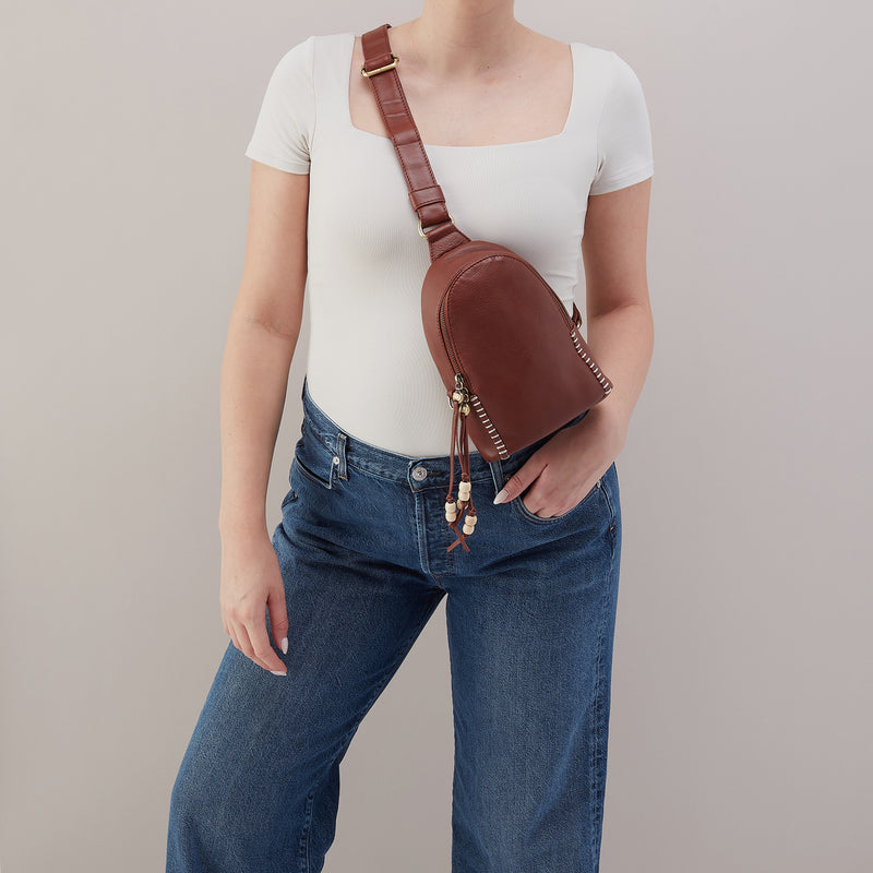 Fern Sling In Cloud Leather - Cocoa Bean