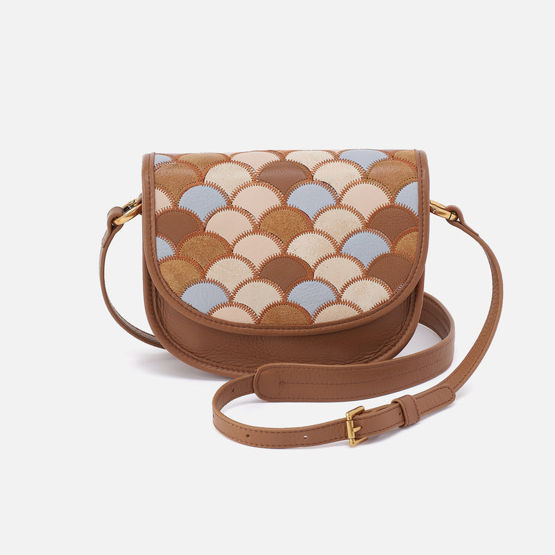 Kiva Small Crossbody In Pebbled Leather - Timber Brown