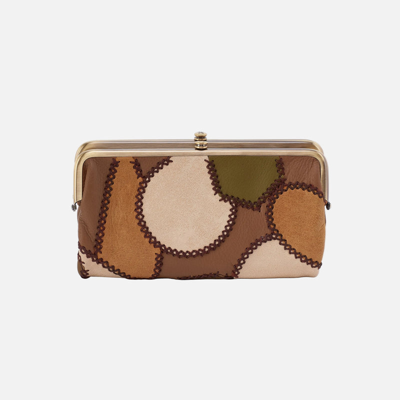 Lauren Clutch-Wallet in Pebbled Leather - Timber Brown