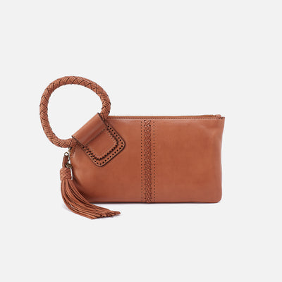 Sable Wristlet In Washed Leather - Harvest Wheat