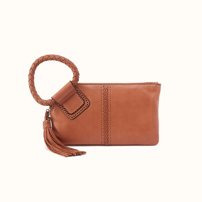 Sable Wristlet in Washed Leather - Harvest Wheat