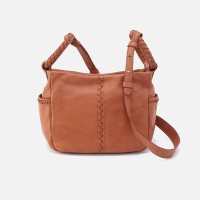 Sheila Crossbody In Washed Leather - Harvest Wheat