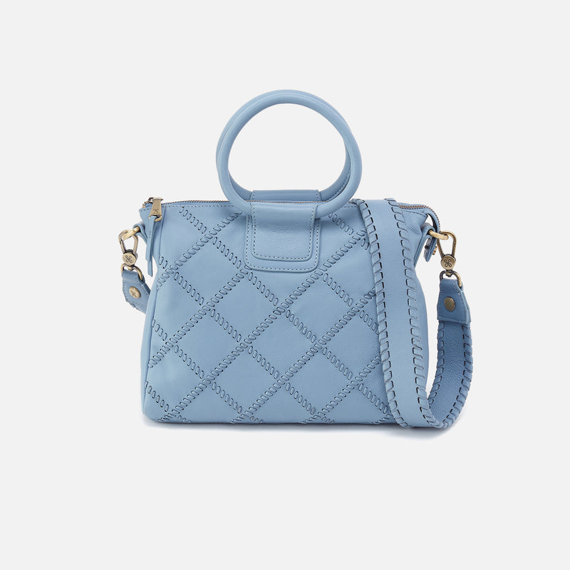 Sheila Medium Satchel In Cloud Leather - Bluebell