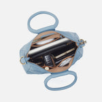 Sheila Medium Satchel In Cloud Leather - Bluebell