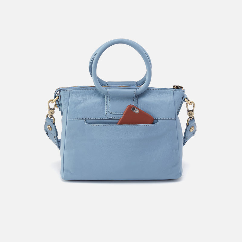 Sheila Medium Satchel In Cloud Leather - Bluebell