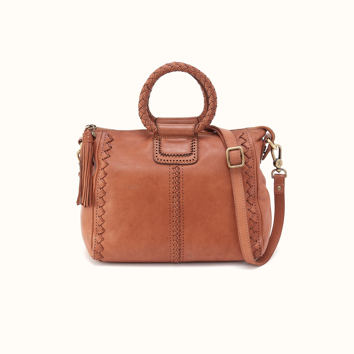 Sheila Medium Satchel in Washed Leather - Harvest Wheat – HOBO