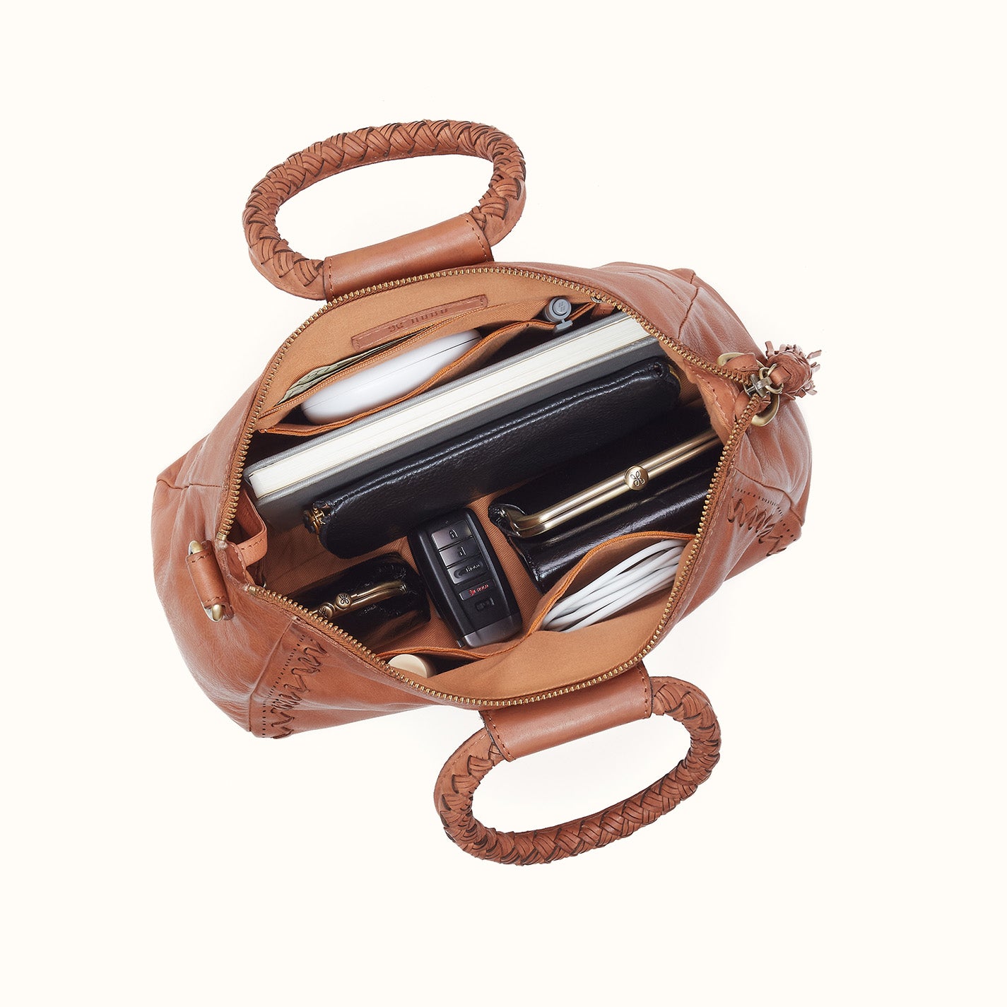 Sheila Medium Satchel in Washed Leather - Harvest Wheat – HOBO