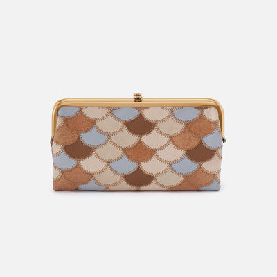 Lauren Clutch-Wallet In Pebbled Leather - Timber Brown