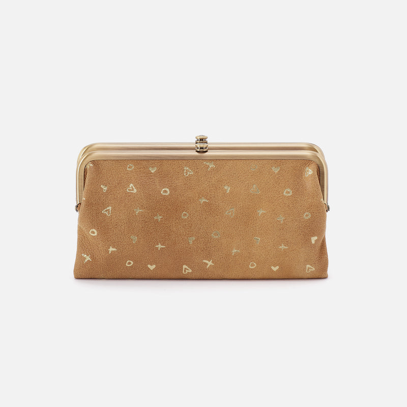 Lauren Clutch-Wallet In Buffed Leather - Whiskey