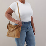 Pier Shoulder Bag In Buffed Leather - Whiskey