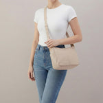 Sheila Crossbody In Pebbled Leather - Stonewash