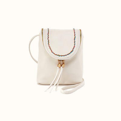 Fern Crossbody in Pebbled Leather - Coastal Cloud