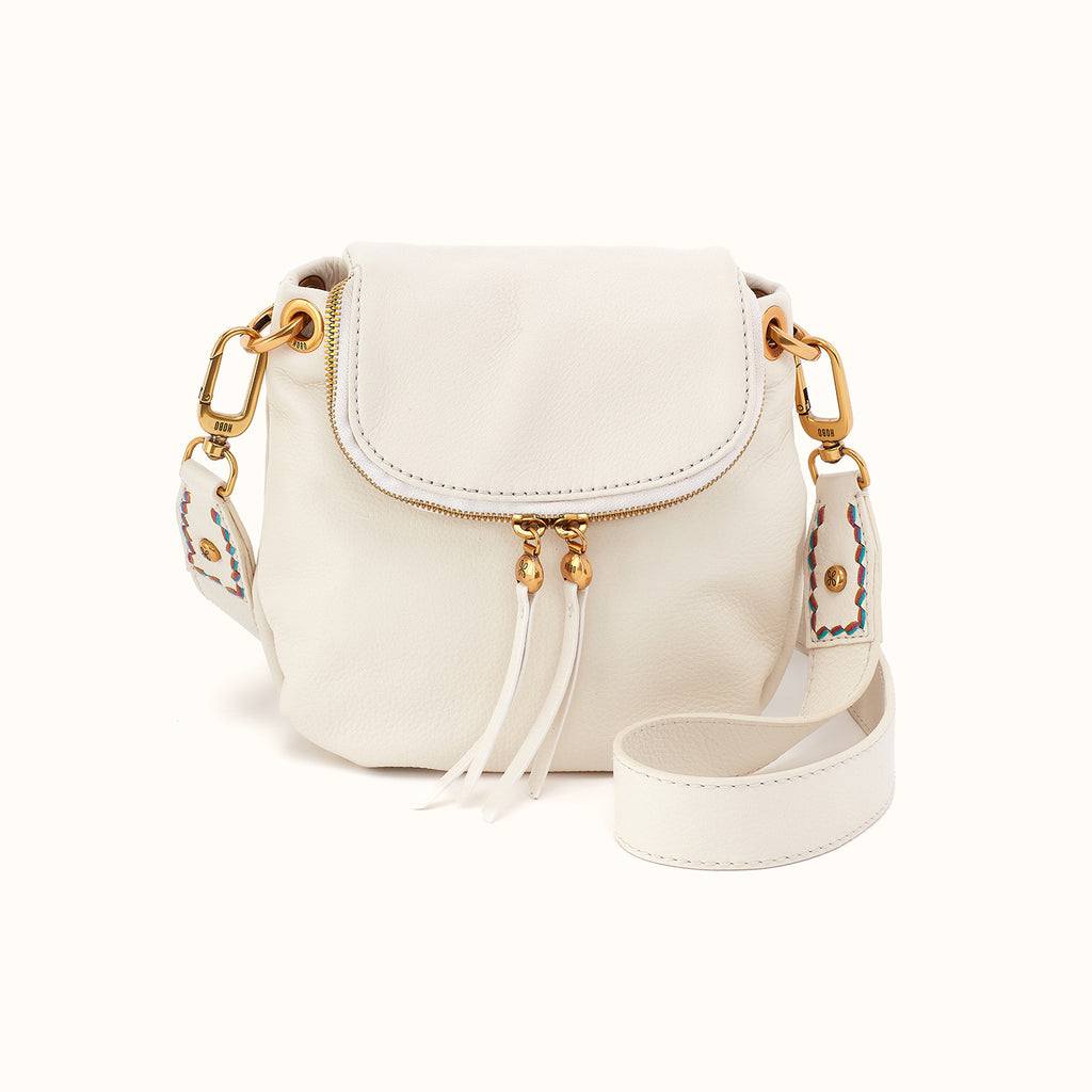 Fern Zip-Flap Crossbody in Pebbled Leather - Coastal Cloud – HOBO