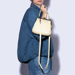 Alba Crossbody in Polished Leather - Butter Yellow