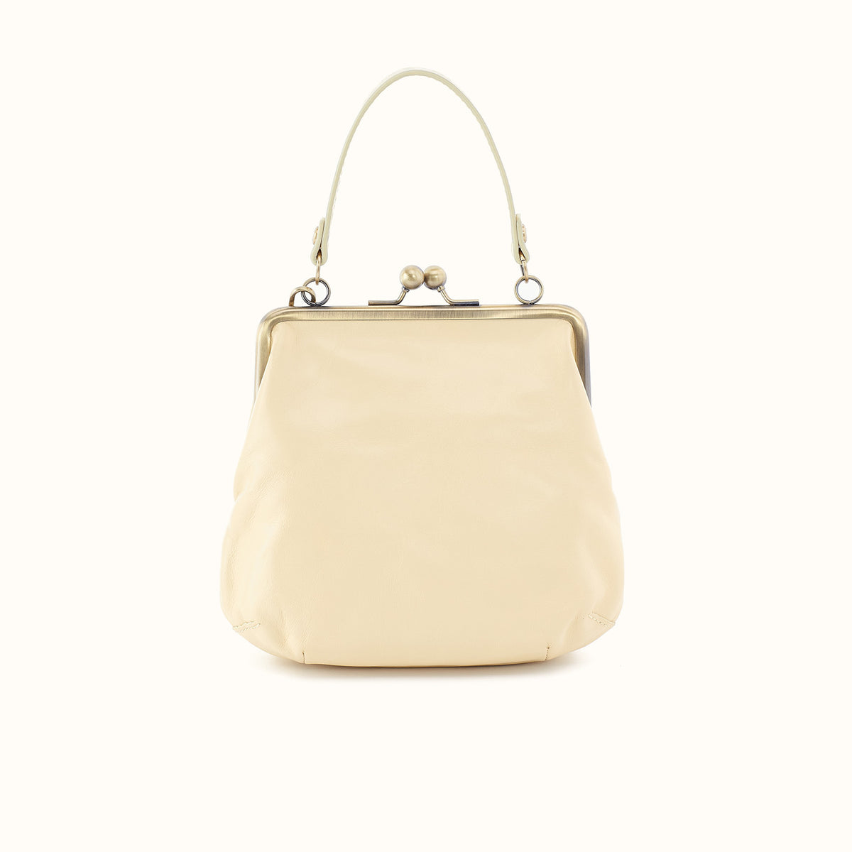 Alba Crossbody in Polished Leather - Butter Yellow