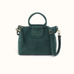 Sheila Medium Satchel In Suede Leather