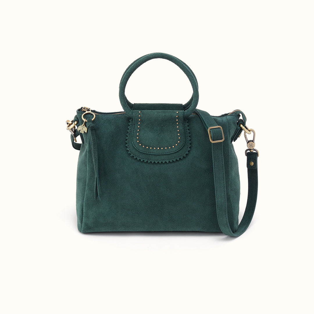 Della Frame Large Shoulder Bag In Pebbled Leather - Black – HOBO
