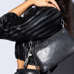Darcy Crossbody In Buffed Leather - Black