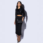 Darcy Crossbody In Buffed Leather - Black