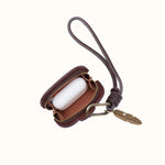 Bird Clip Pouch In Suede Leather