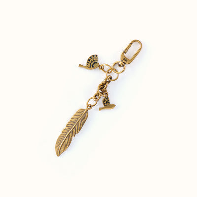 Dove And Feather Charm In - Multi