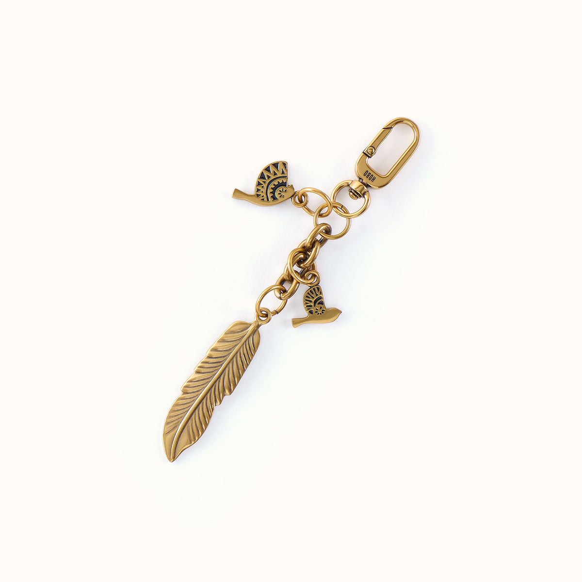 Dove And Feather Charm In