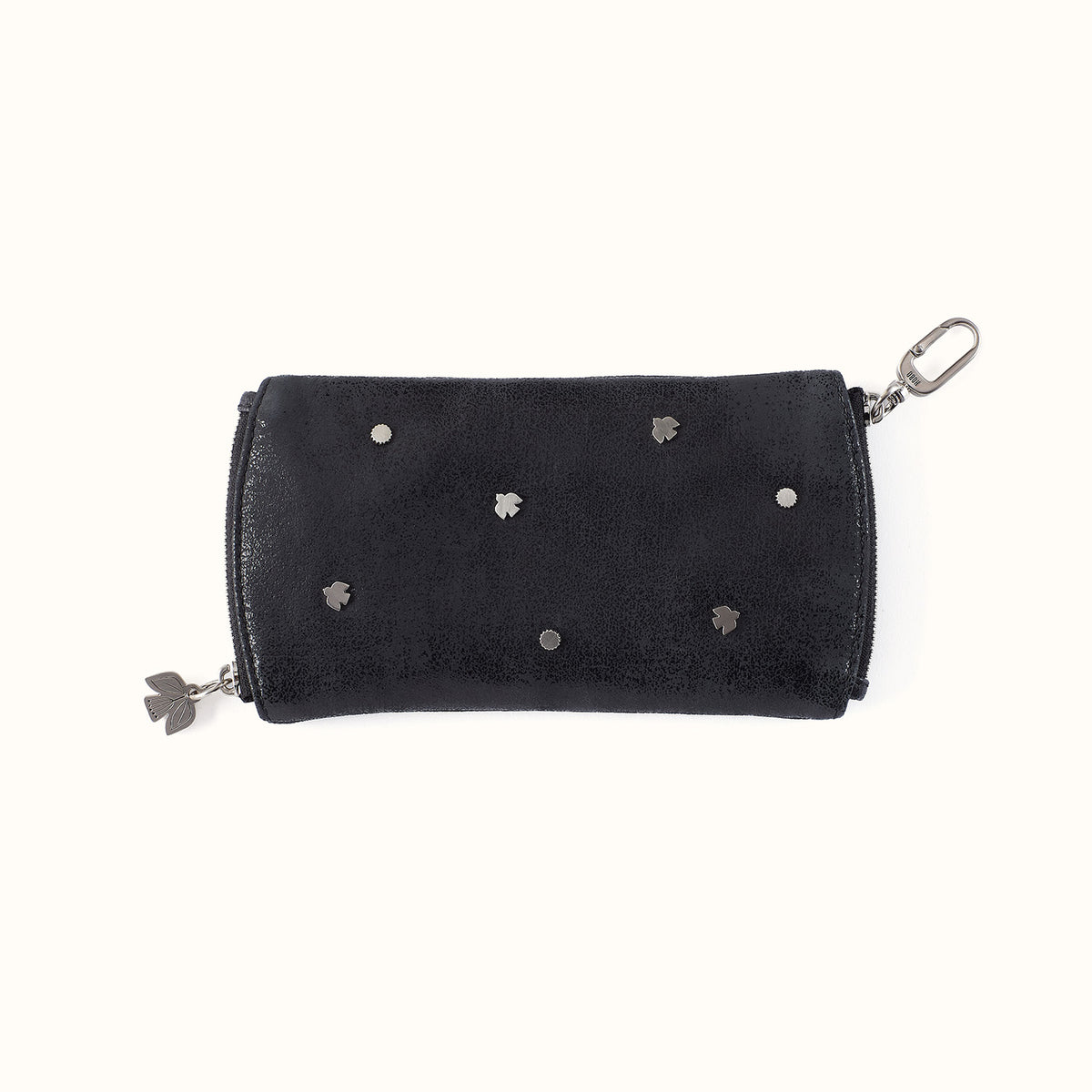Spark Double Eyeglass Case In Buffed Leather