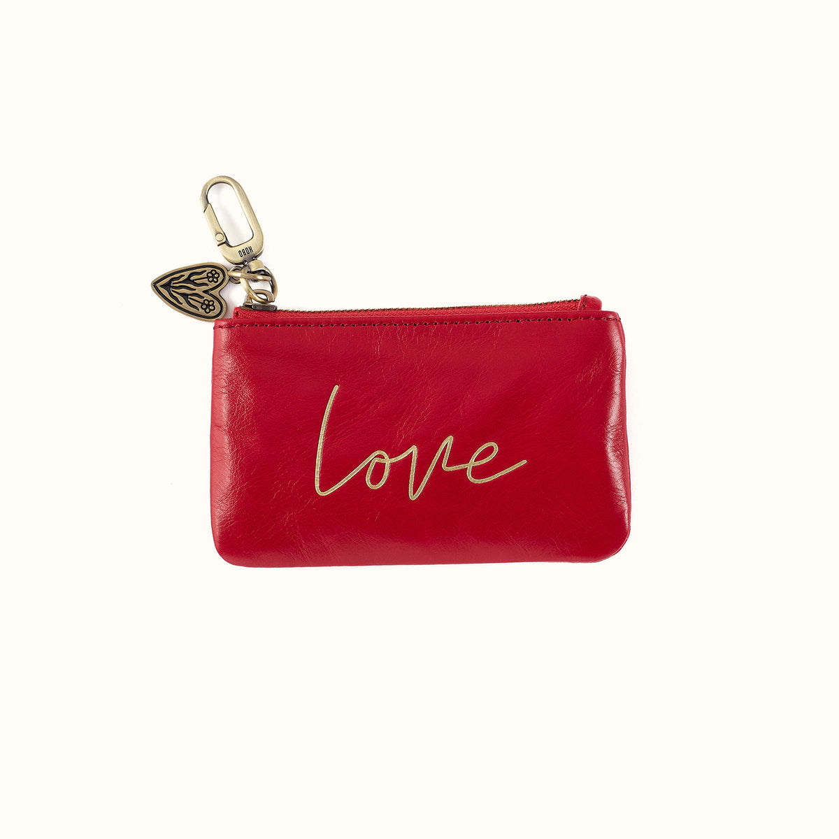 Sentiment Pouch In Polished Leather