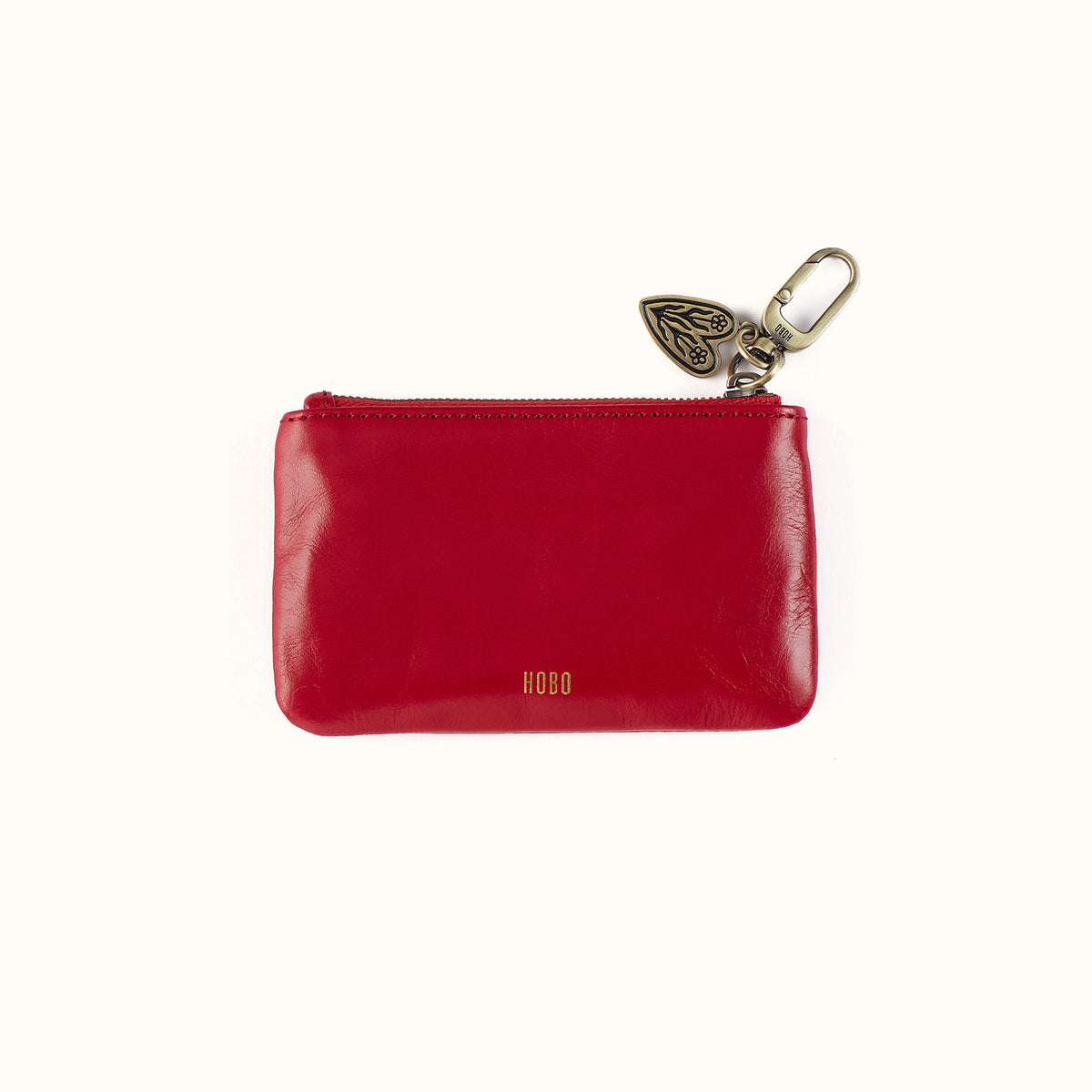 Sentiment Pouch In Polished Leather