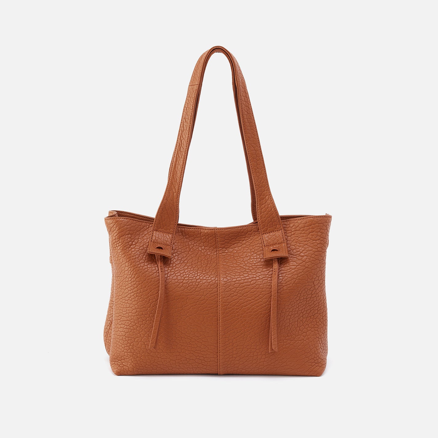 Bonita Tote in Bubble Pebbled Leather Brown HOBO