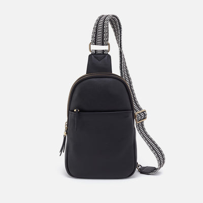 Cass Sling in Pebbled Leather - Black