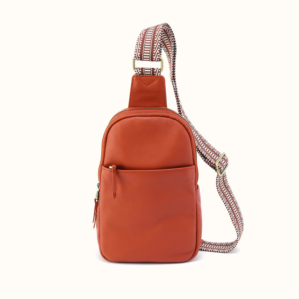 Cass Sling In Pebbled Leather - Butterscotch- FOL