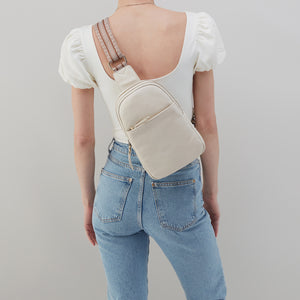 Cass Sling in Pebbled Leather - Ivory