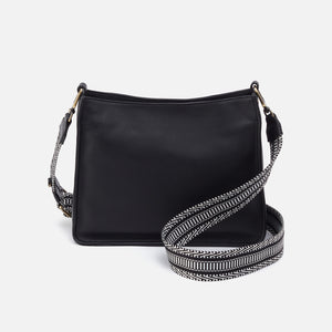 Cass Crossbody in Pebbled Leather - Black