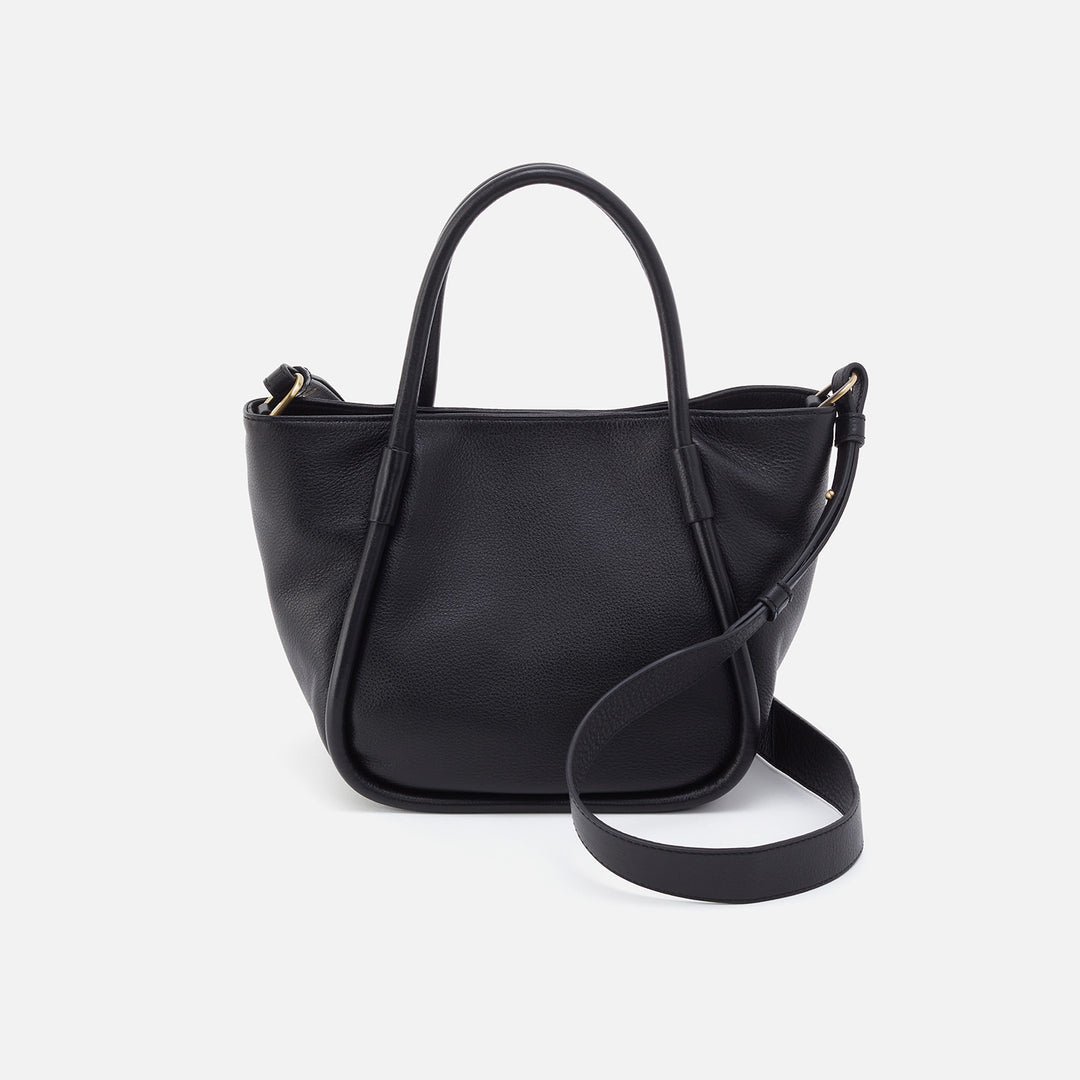 Margot Satchel In Pebbled Leather Black HOBO