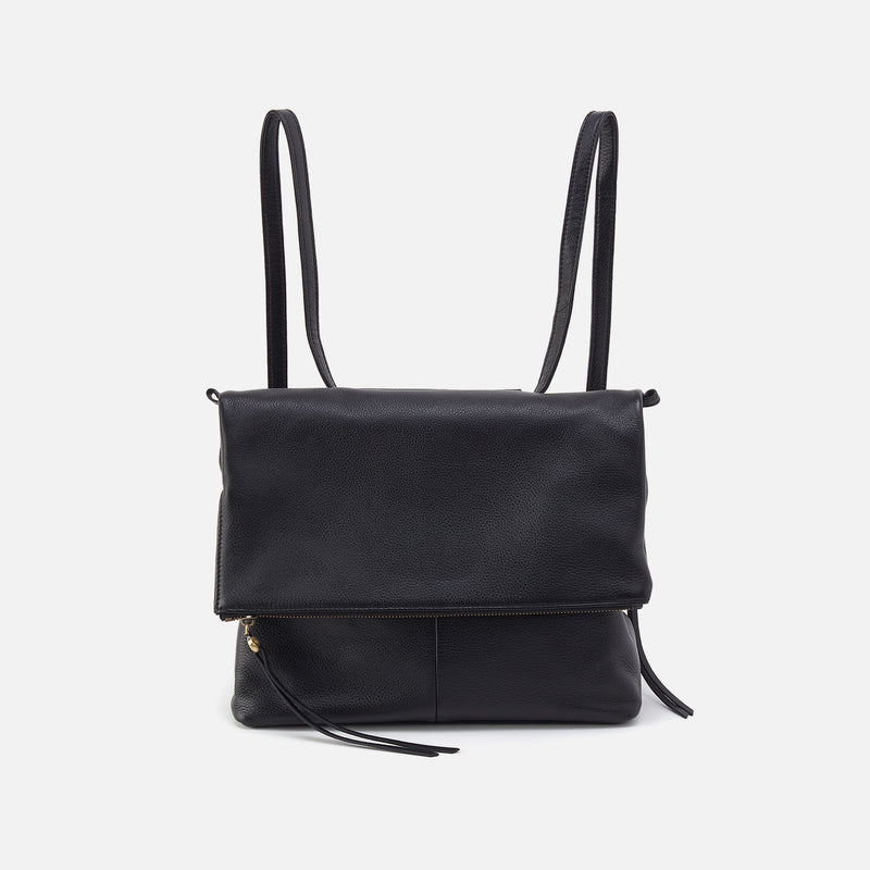 Grant Backpack In Pebbled Leather Black – HOBO - Main Image