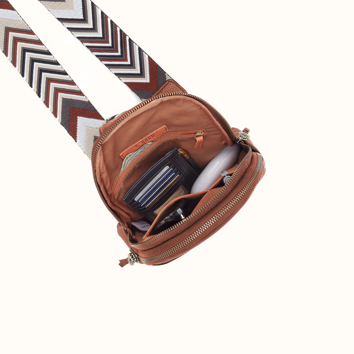 Cass Sling in Pebbled Leather - Bridle Brown