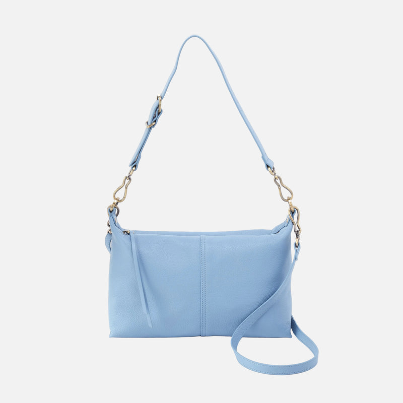 Avon Shoulder Bag in Pebbled Leather - Seabreeze