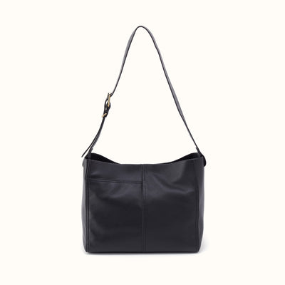 Render Shoulder Bag In Pebbled Leather - Black