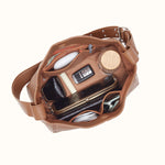 Render Shoulder Bag in Pebbled Leather - Brown Sugar