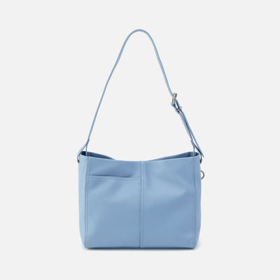 Render Shoulder Bag In Pebbled Leather - Seabreeze
