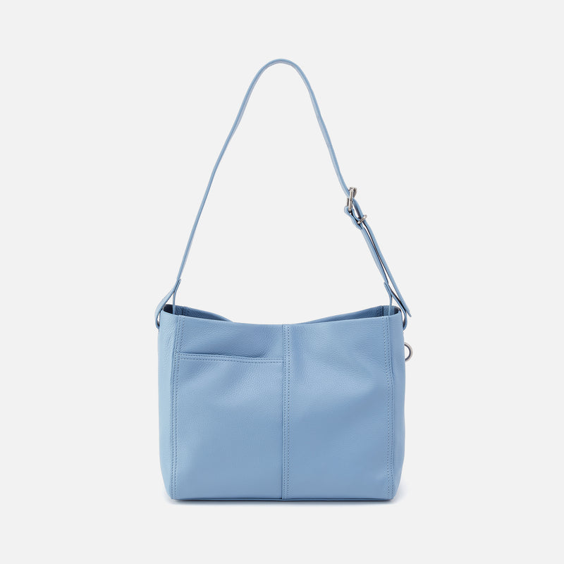 Render Shoulder Bag In Pebbled Leather - Seabreeze