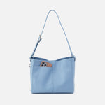 Render Shoulder Bag In Pebbled Leather - Seabreeze