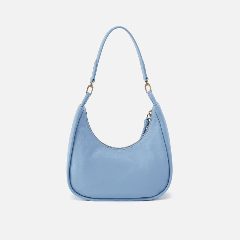 Cass Small Shoulder In Pebbled Leather - Seabreeze